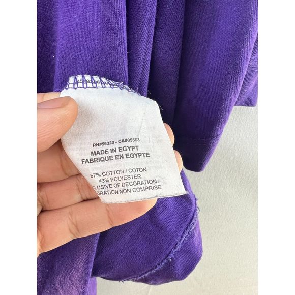 Nike Purple Just Do It Dri-Fit Retro Basketball T-Shirt Short Sleeve Men Medium - Picture 4 of 7